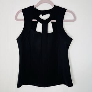 Lady Dutch High Society Size L Black Halter Sleeveless Top